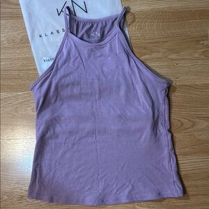 Klassy Network Purple high neck tank